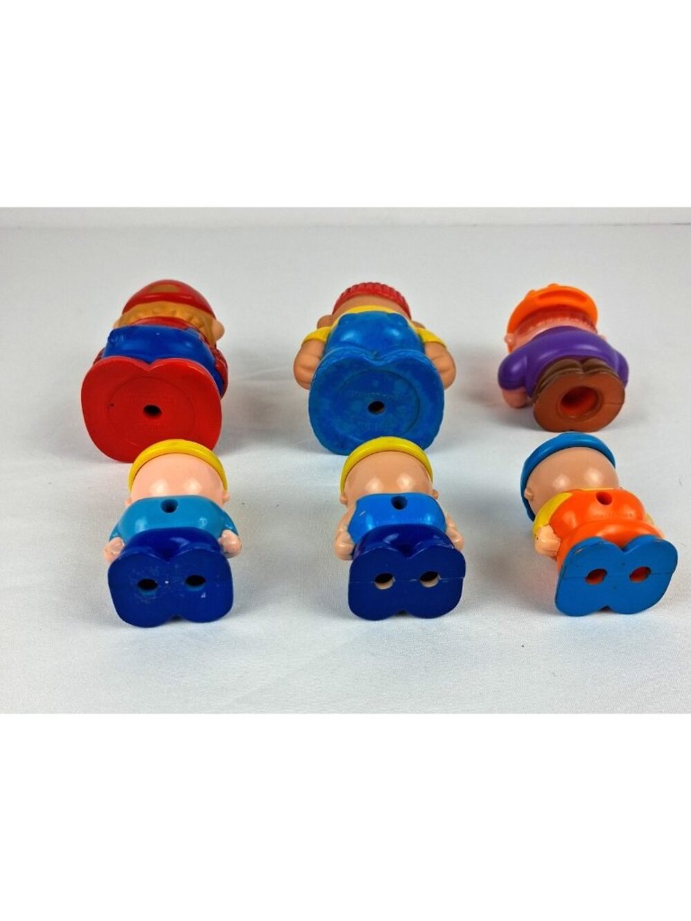 Vintage Fisher Price Tonka Construction Figures Set of 6 - Picture 3 of 3